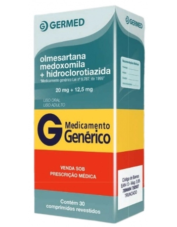 OLMESARTANA MED+HID 20+12MG C/30