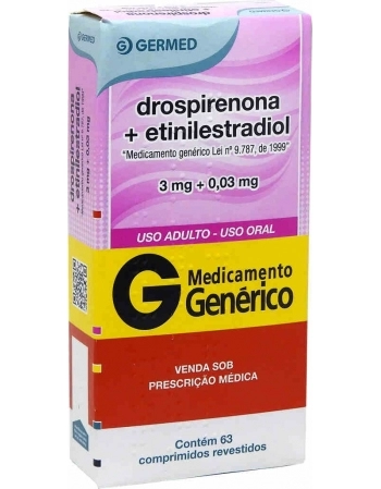 DROSPIRENONA+ETINILESTRADIOL 3+0,03MG C/63