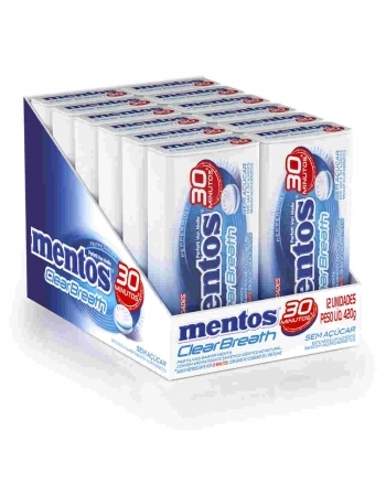 MENTOS CLEAR BREATH PEPPERMINT DP 12X35G