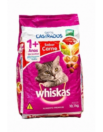 WHISKAS GATOS CAST CARNE 10,1KG