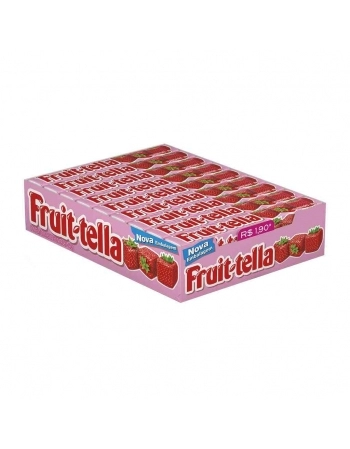 FRUITTELLA STICK MORANGO 40G DP 16 UND