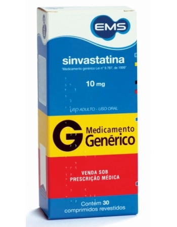 SINVASTATINA 10MG C/30 COMP