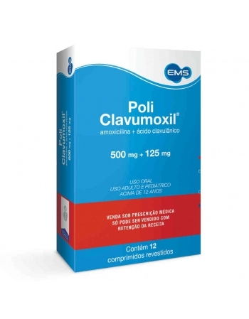 POLICLAVUMOXIL 500MG C/12 COMP-EMM