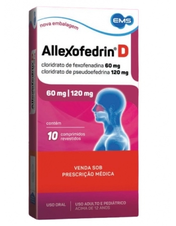 ALLEXOFEDRIN D 60/120MG C/10COMP-EMM