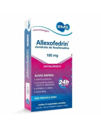 ALLEXOFEDRIN 180MG C/10 COMP-EMM