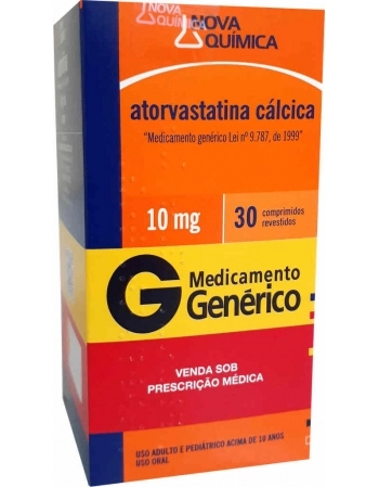 ATORVASTATINA 10MG C/30 COMP