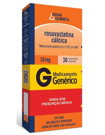 ROSUVASTATINA CAL 10MG C/30 COMP