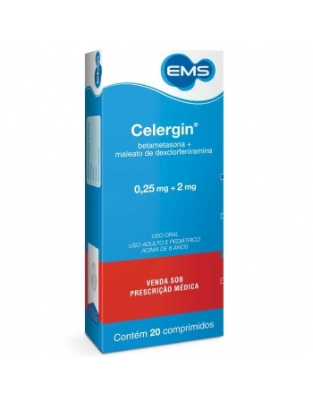 CELERGIN 0,25+2MG C/20 COMP-EMM