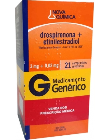 DROSPIRENONA+ETINILESTRADIOL 3+0,03MG C/21