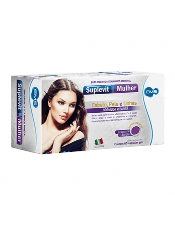 SUPLEVIT MULHER C/60 CAPS GEL-EMM