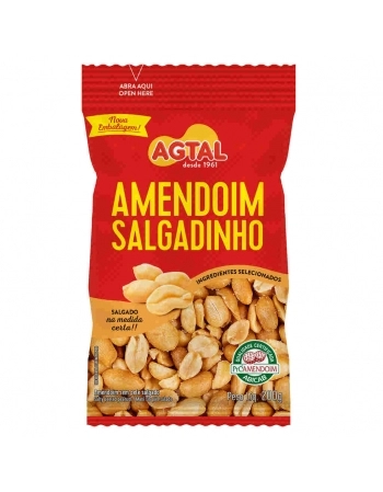 AMENDOIM SALGADO AGTAL 40X200G