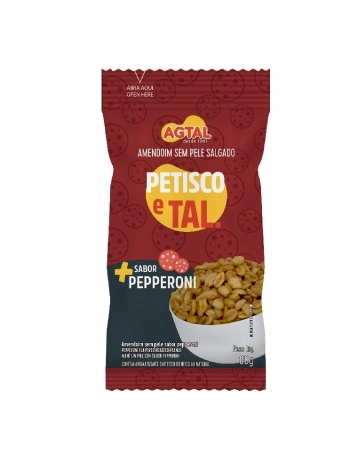 AMENDOIM SALGADO PETISCO E TAL PEPPERONI 30X80G