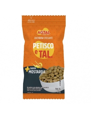 AMENDOIM CROCANTE PETISCO E TAL MOSTARDA 30X80G