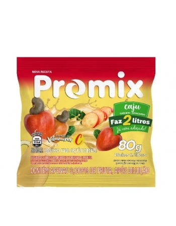 REFRESCO PO PROMIX CAJU 24X80G- FAZ 2 LITROS