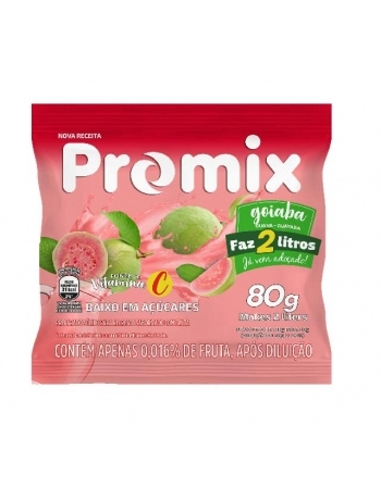 REFRESCO PO PROMIX GOIABA 24X80G- FAZ 2 LITROS