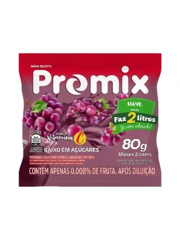 REFRESCO PO PROMIX UVA 24X80G- FAZ 2 LITROS