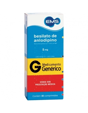 BESILATO ANLODIPINO 5MG C/30 COMP