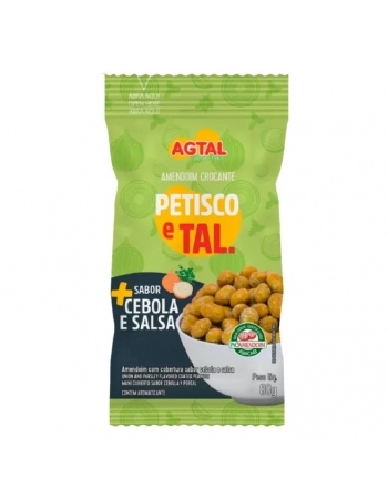 AMENDOIM CROCANTE PETISCO E TAL CEBOLA E SALSA 30X80G