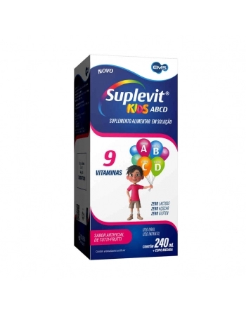 SUPLEVIT KIDS ABCD TUTTI FRUTTI FR C/240ML-EMM