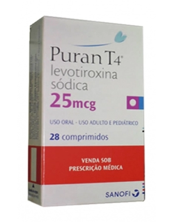 PURAN T4 25MCG C/30 COMP-SAP