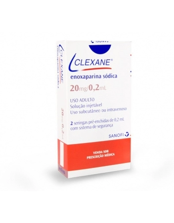 CLEXANE 20MG SOL INJ C/2 SER 0,2ML-SAP