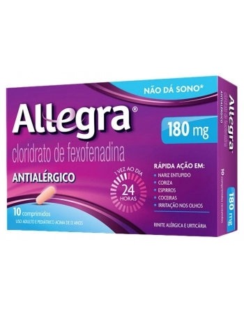 ALLEGRA 180MG C/10 COMP-SAN