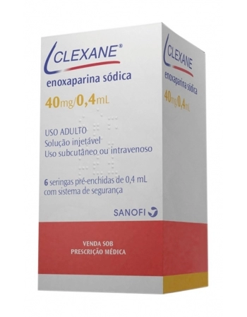 CLEXANE 40MG SOL INJ C/6 SER 0,4ML-SAP