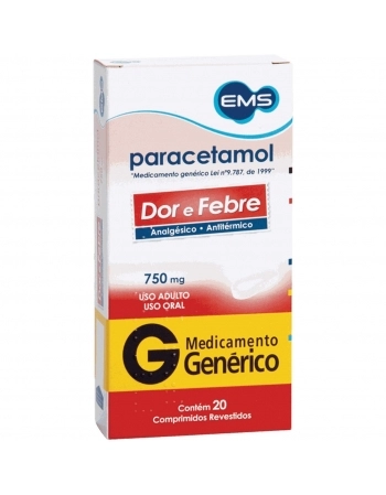 PARACETAMOL 750MG C/20 COMP