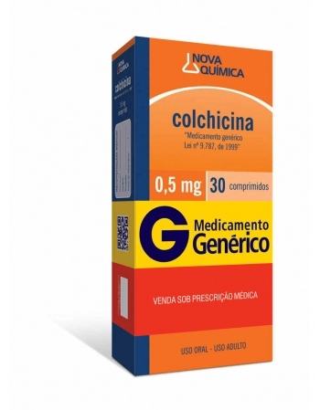 COLCHICINA 0,5MG C/30 COMP