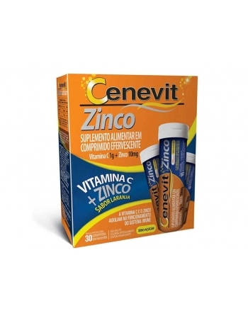 CENEVIT ZINCO 1G+10MG C/30 COMP EFER-LGM