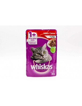 WHISKAS SCH AD CARNE 2X20 85G