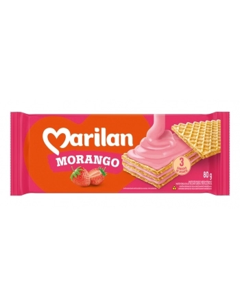 BISC MARILAN WAFER MORANGO 40X80