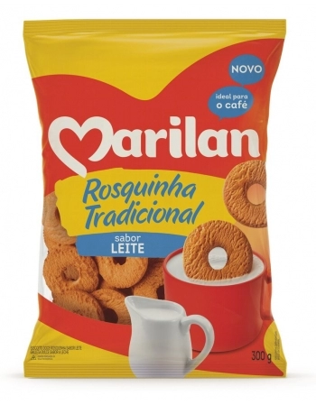 BISC MARILAN ROSQUINHA TRAD LEITE 32X300G