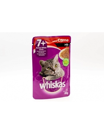 WHISKAS SCH SEN CARNE JELLY 85G 2X20DP