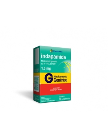 INDAPAMIDA 1,5MG C/30 COMP