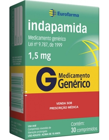 INDAPAMIDA 1,5MG C/60 COMP