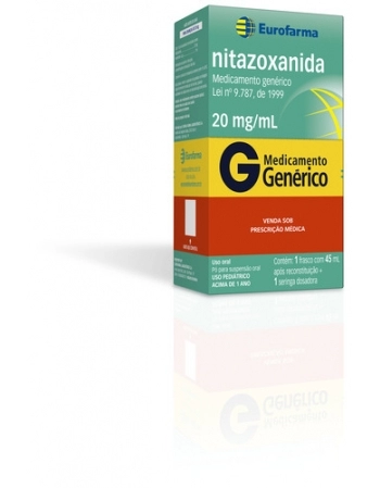 NITAZOXANIDA 20MG/ML PÓ SUSP C/45ML