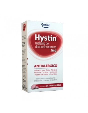 HYSTIN 2MG C/ 20COMP - GLM