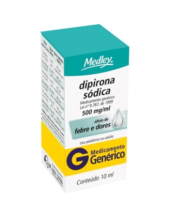 DIPIRONA MONO 500MG GTS C/10ML