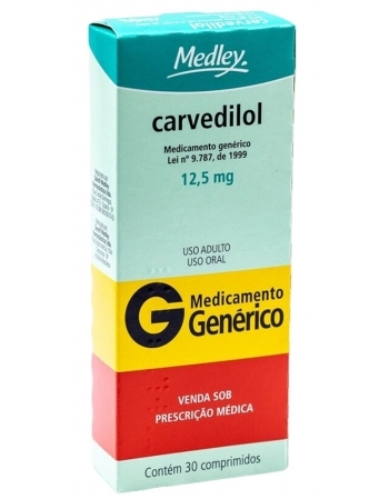 CARVEDILOL 12,5MG C/30 COMP