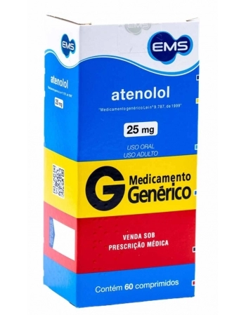 ATENOLOL 25MG C/60 COMP