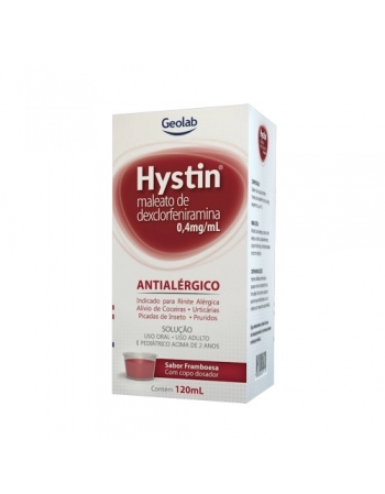 HYSTIN SOL ORAL 0,4MG FR 120ML - GLM