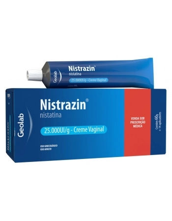 NISTRAZIN CR VAG 25000UIBIS C/60G+14APLI-GLM