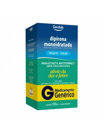 DIPIRONA MONO 50MG GTS C/100ML