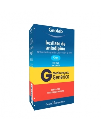 BESILATO ANLODIPINO 5MG C/ 30COMP