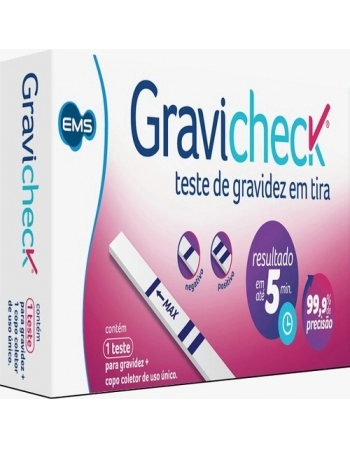 GRAVICHECK TESTE DE GRAVIDEZ EM TIRA - EMM