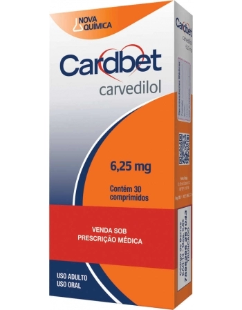 CARDBET 6,25MG C/30 COMP - MUM