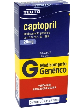 CAPTOPRIL 25MG C/30 COMP