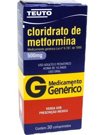 CLOR METFORMINA 500MG C/30 COMP