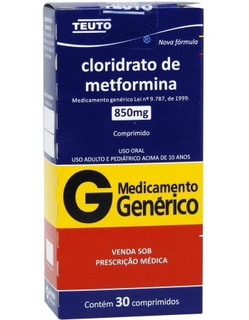 CLOR METFORMINA 850MG C/30 COMP